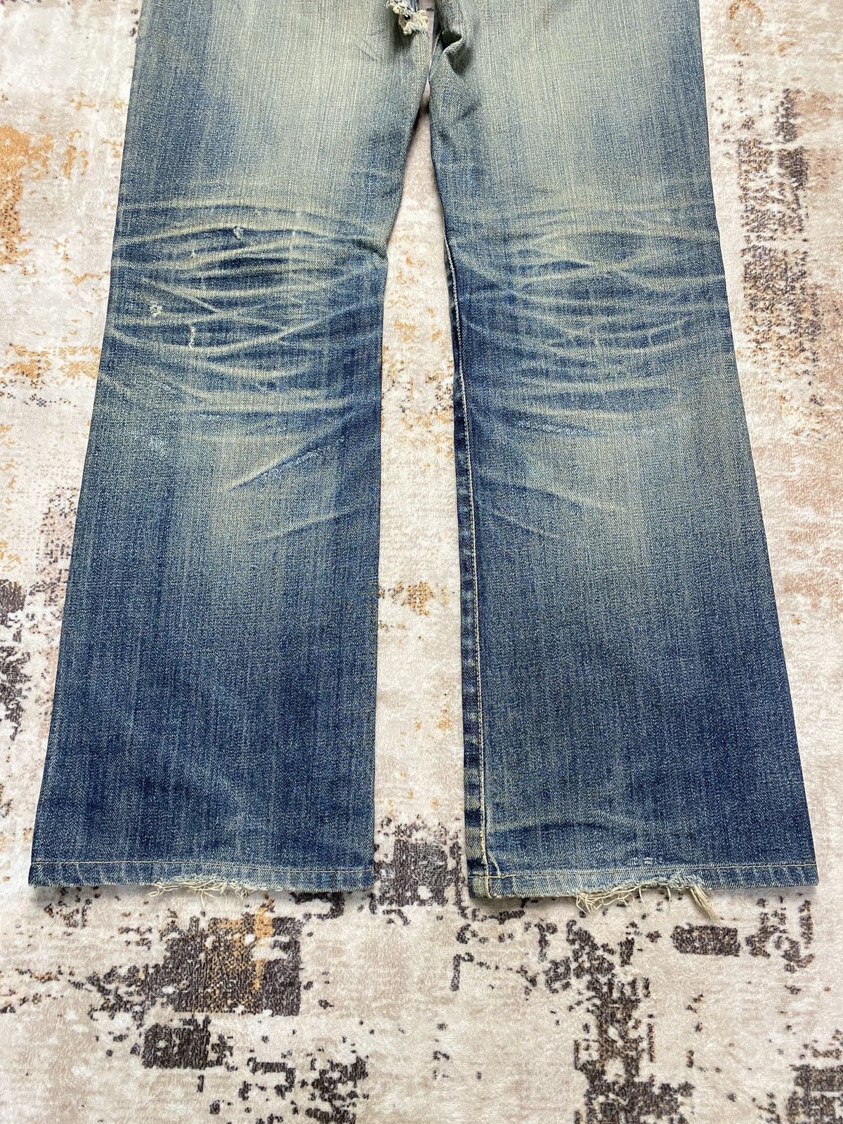 If Six Was Nine Rusty Low BootCut Jeans Size US 31 - 4 Thumbnail