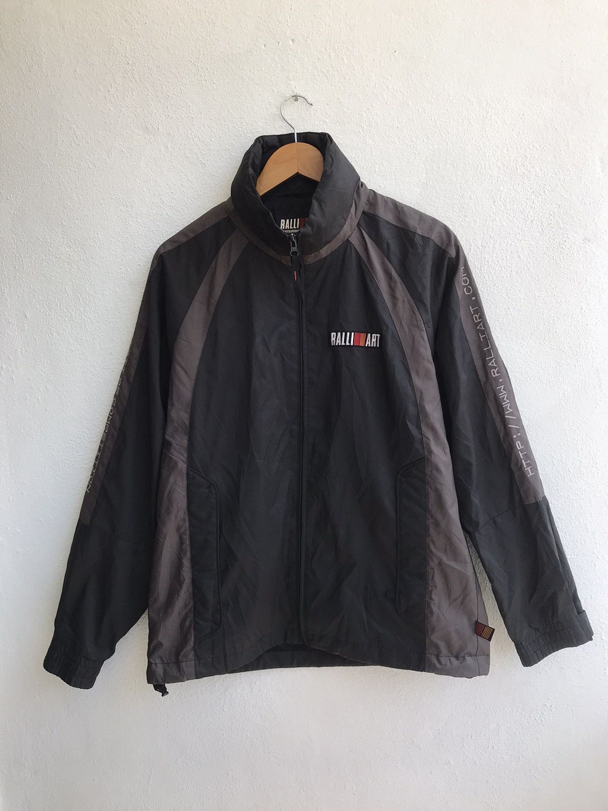 image of Racing x Vintage 90's Mitsubishi Ralli Art Jacket in Black, Men's (Size Medium)