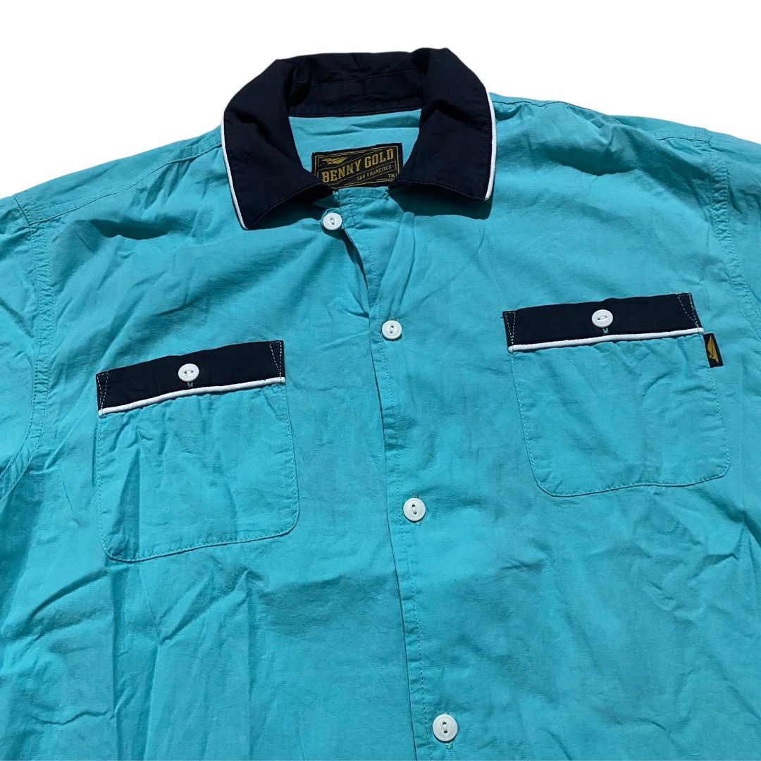 Benny Gold Benny gold strike stay gold seafoam bowling shirt Size US M / EU 48-50 / 2 - 3 Thumbnail