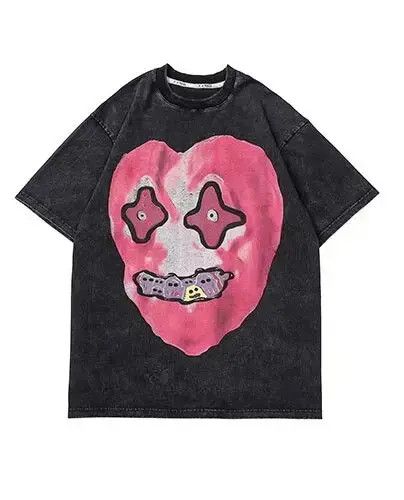 American Edition × Individualized Shirts × Other Harajuku Funny Heart Ghost T Shirt Size US XL / EU 56 / 4 - 1 Thumbnail