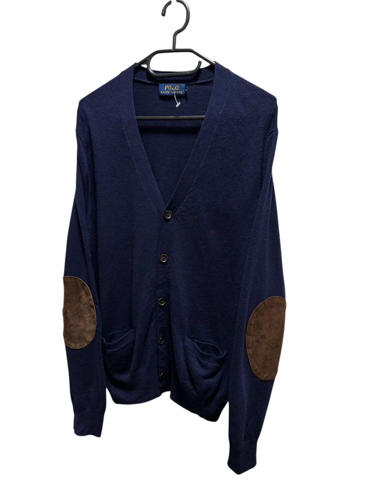 Polo Ralph Lauren Polo Ralph Lauren Cardigan Sweater Button Up Leather Elbows Size US M / EU 48-50 / 2 - 1 Thumbnail