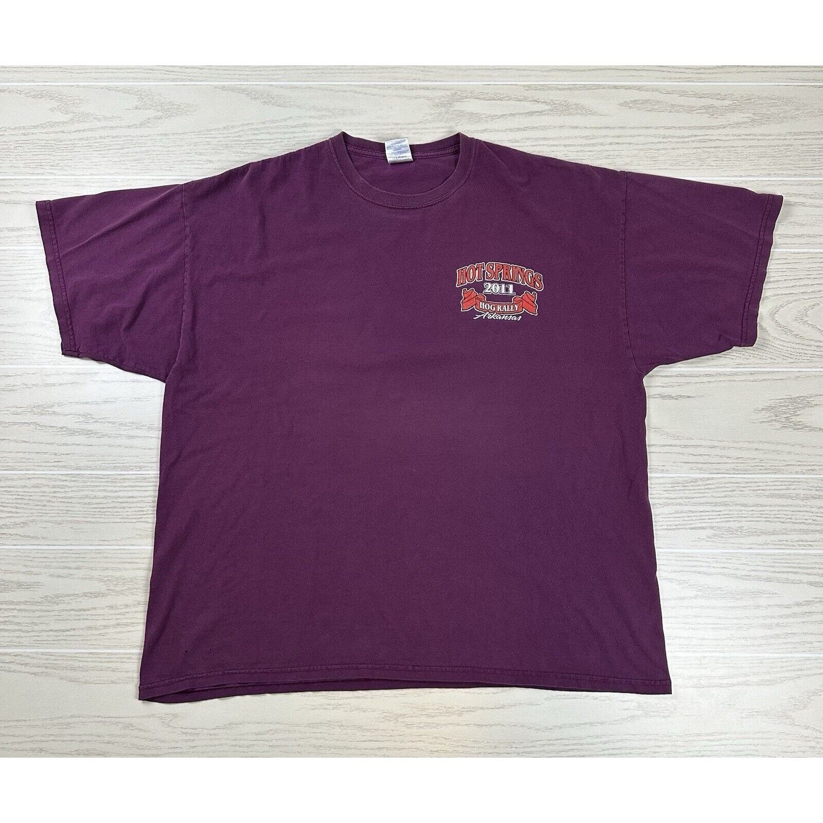 Gildan × Vintage Y2K Hot Springs Hog Rally Shirt Size US XXL / EU 58 / 5 - 1 Thumbnail