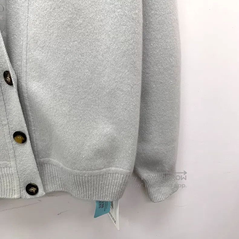 Hermes Hermes Misty Blue Silk Print and Wool V-neck Single-breast Size XXS / US 00 / IT 34 - 4 Thumbnail