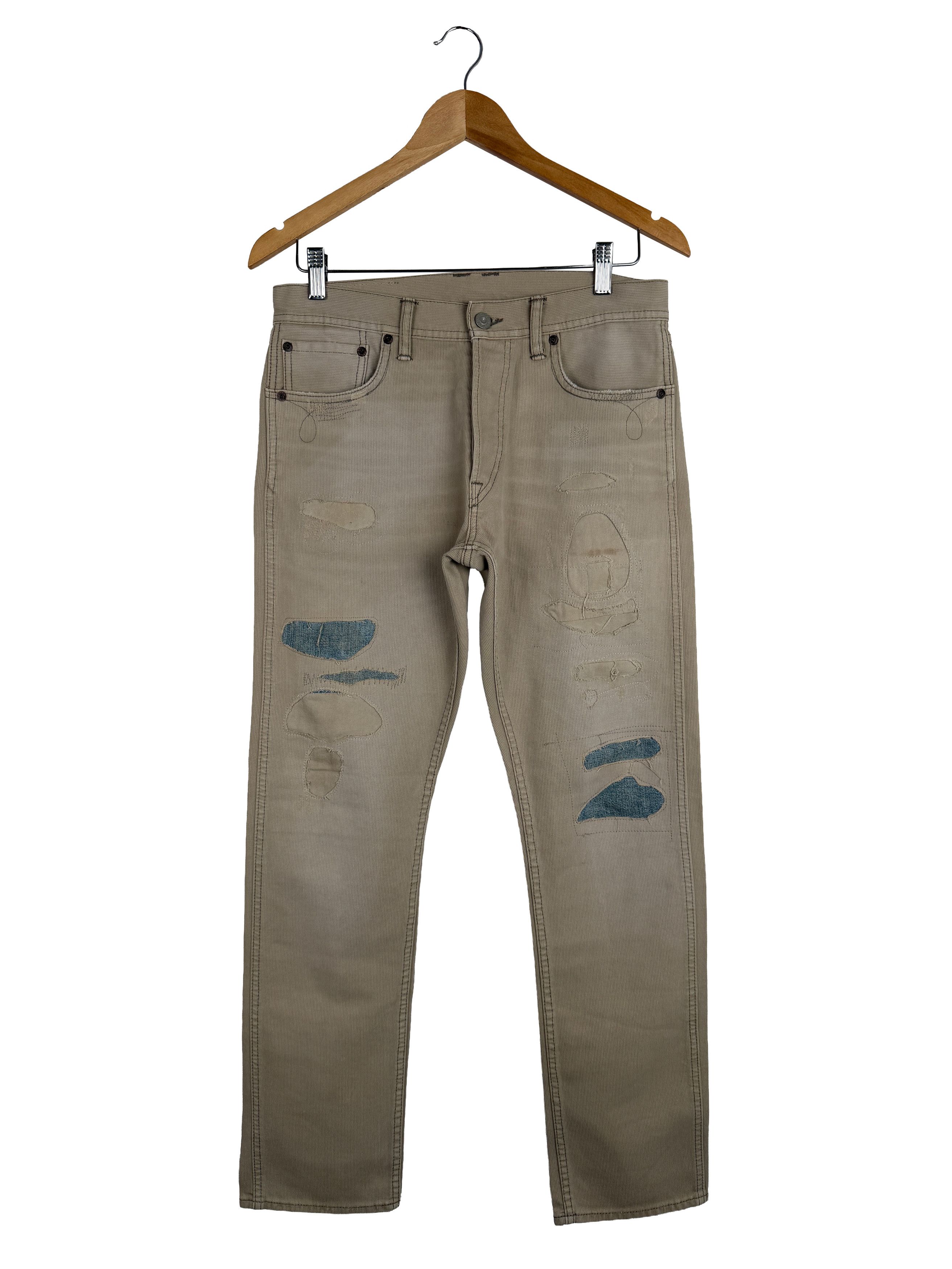 RRL Ralph Lauren Slim Fit Repaired Bedford Cord Pants Size US 30 / EU 46 - 1 Thumbnail