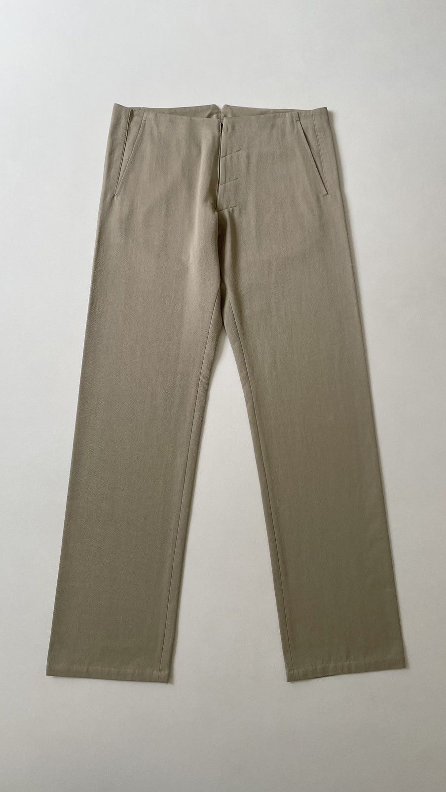 Maison Margiela S/S 08 Beige Twill Cotton Utility Trousers Size US 34 / EU 50 - 16 Thumbnail