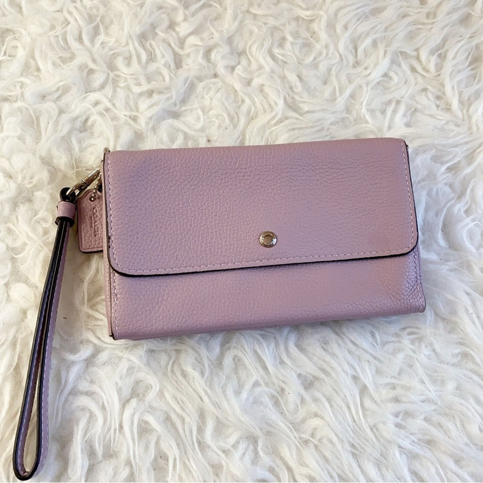 Coach Coach Clutch with Gold Hardware and Wrist Strap Size ONE SIZE - 1 Thumbnail