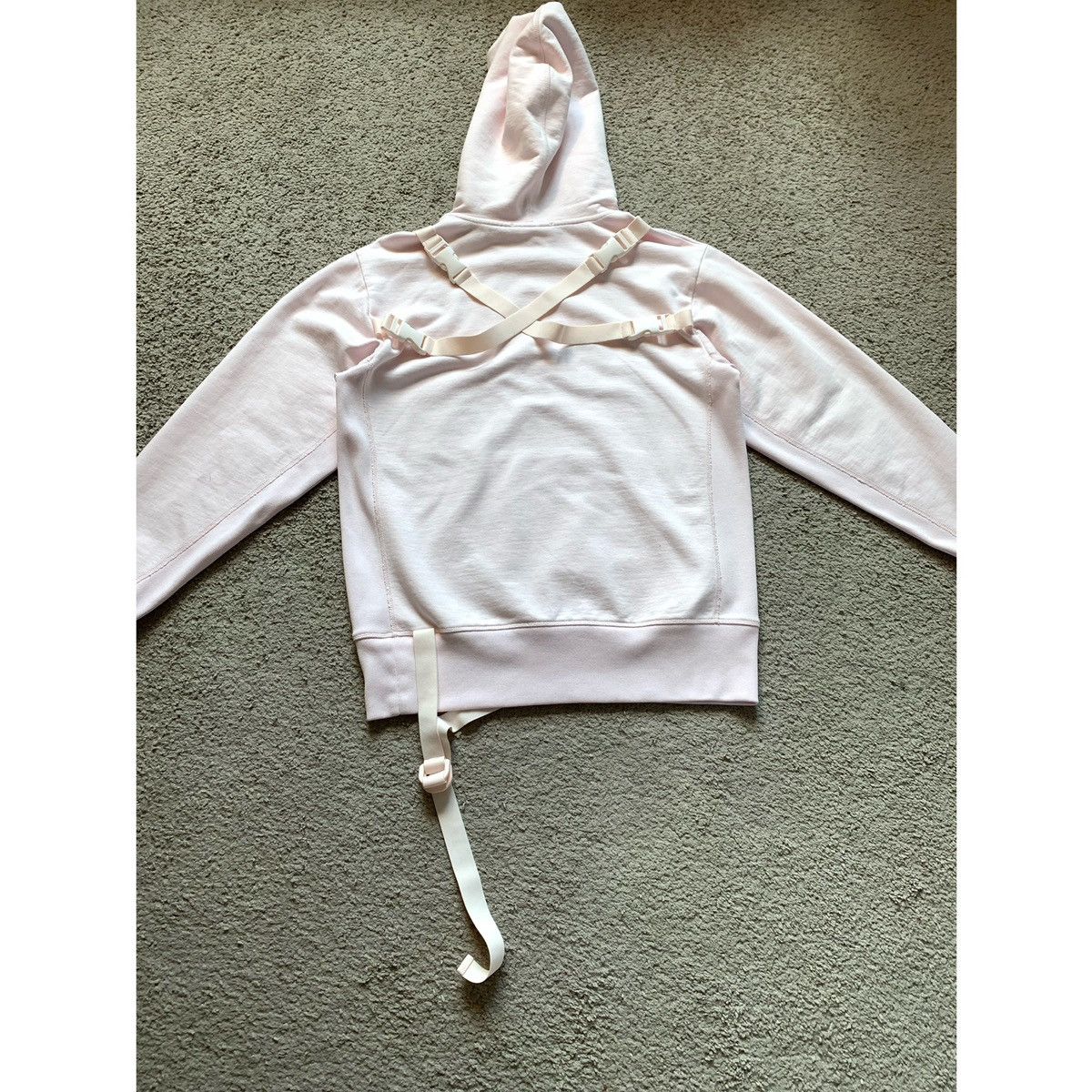 Helmut Lang HELMUT LANG RARE LIGHT PINK BONDAGE HOODIE Size US M / EU 48-50 / 2 - 4 Thumbnail