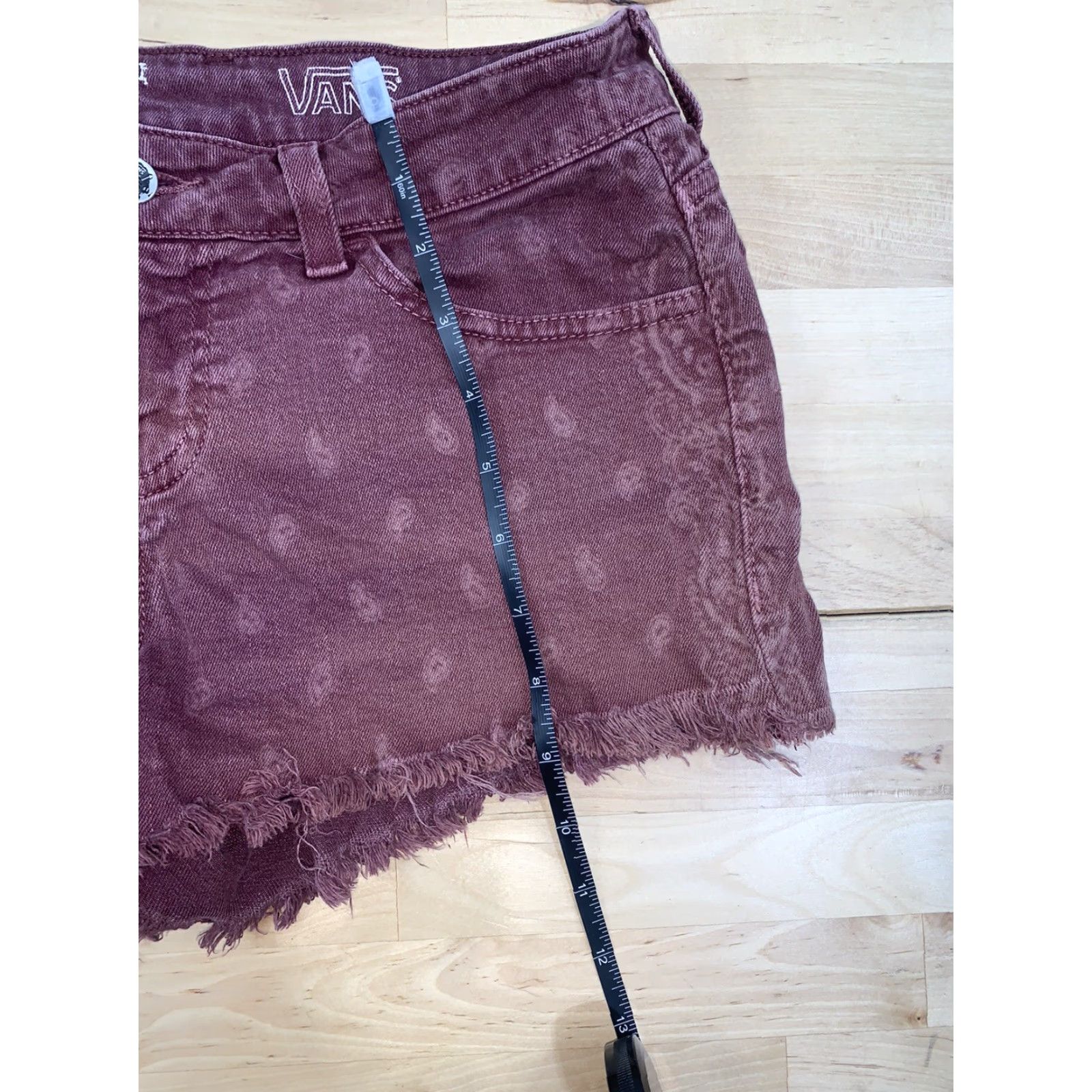 Vans VANS Vintage Cut-Off Shorts Cherry Denim Women’s Sz 7 Casual Size 28" / US 6 / IT 42 - 7 Thumbnail