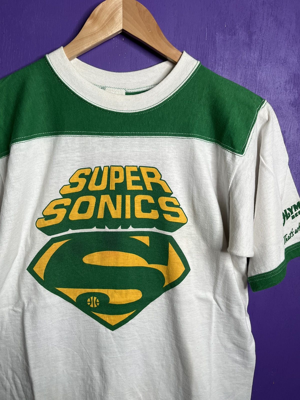 NBA × Vintage Vintage 80s Seattle SuperSonics logo t-shirt Size US M / EU 48-50 / 2 - 3 Thumbnail