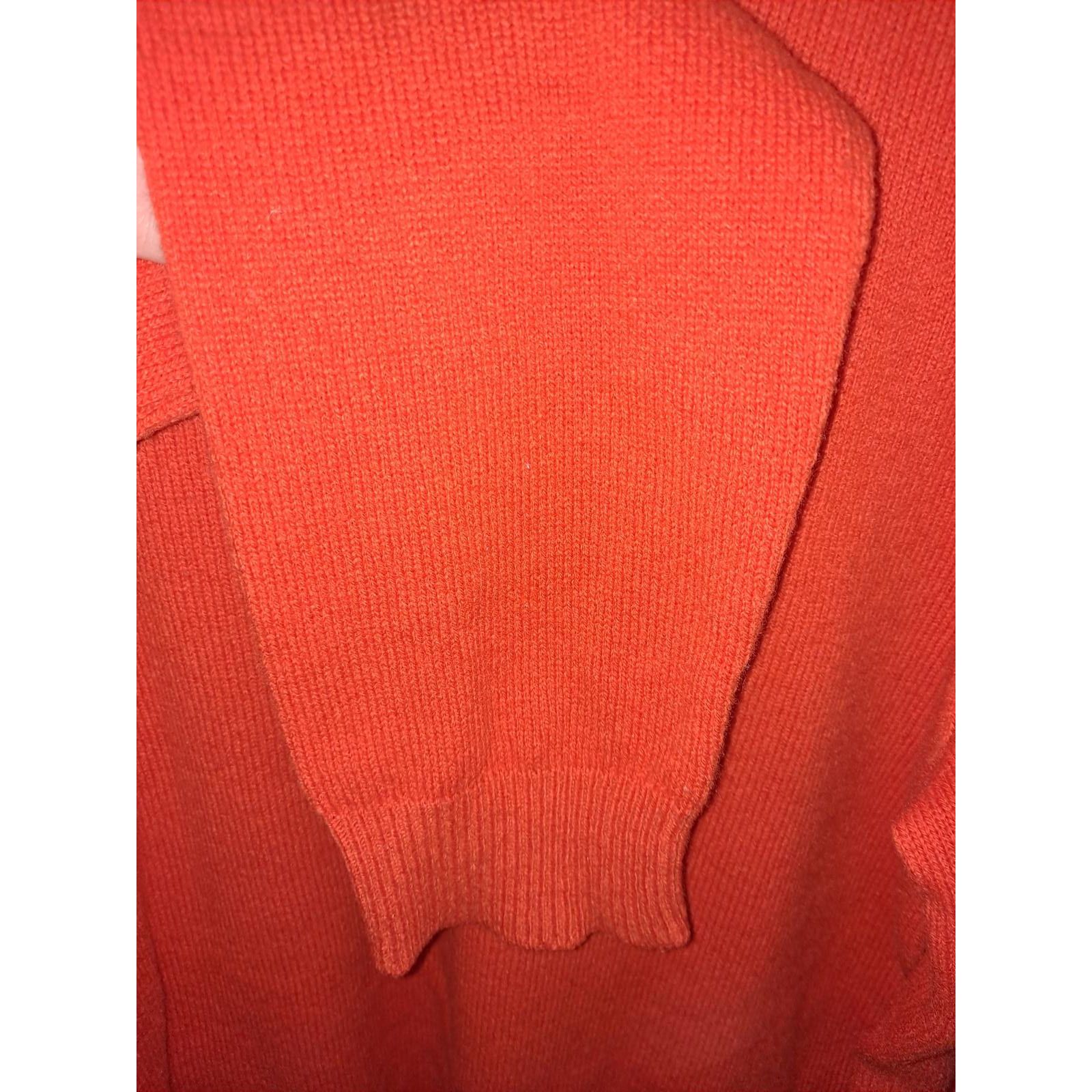 Polo Ralph Lauren Polo Ralph Lauren Orange V Neck 100% Lambswool Size Large Size US L / EU 52-54 / 3 - 4 Thumbnail