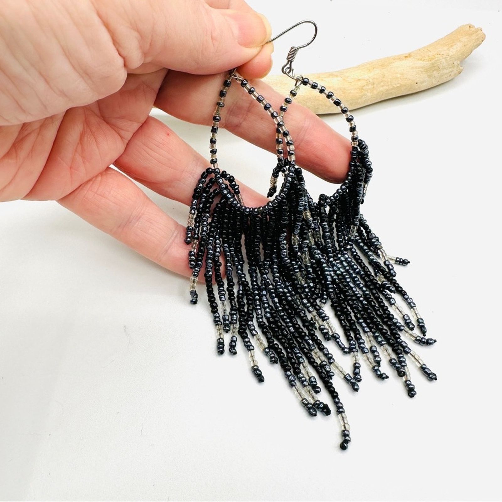 The Unbranded Brand Boho Seed Bead Statement Earrings Size ONE SIZE - 3 Thumbnail