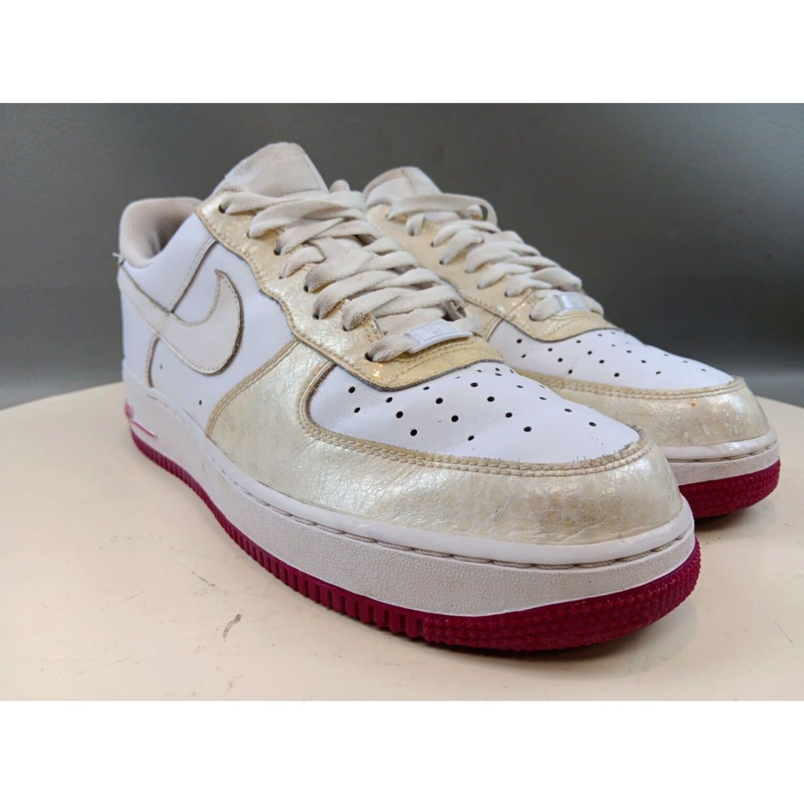 Nike Nike Air Force 1 Low Sneakers Womens Size 12 White Pearl Rave Pink 315115-116 Size US 12 / IT 42 - 2 Thumbnail