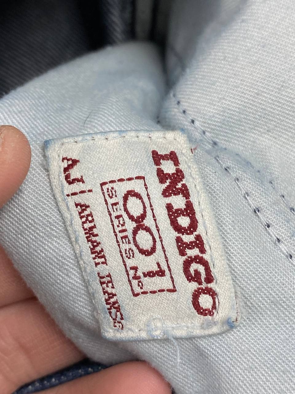Armani Vintage Armani Jeans Denim Jeans Big Logo Size US 32 / EU 48 - 12 Thumbnail
