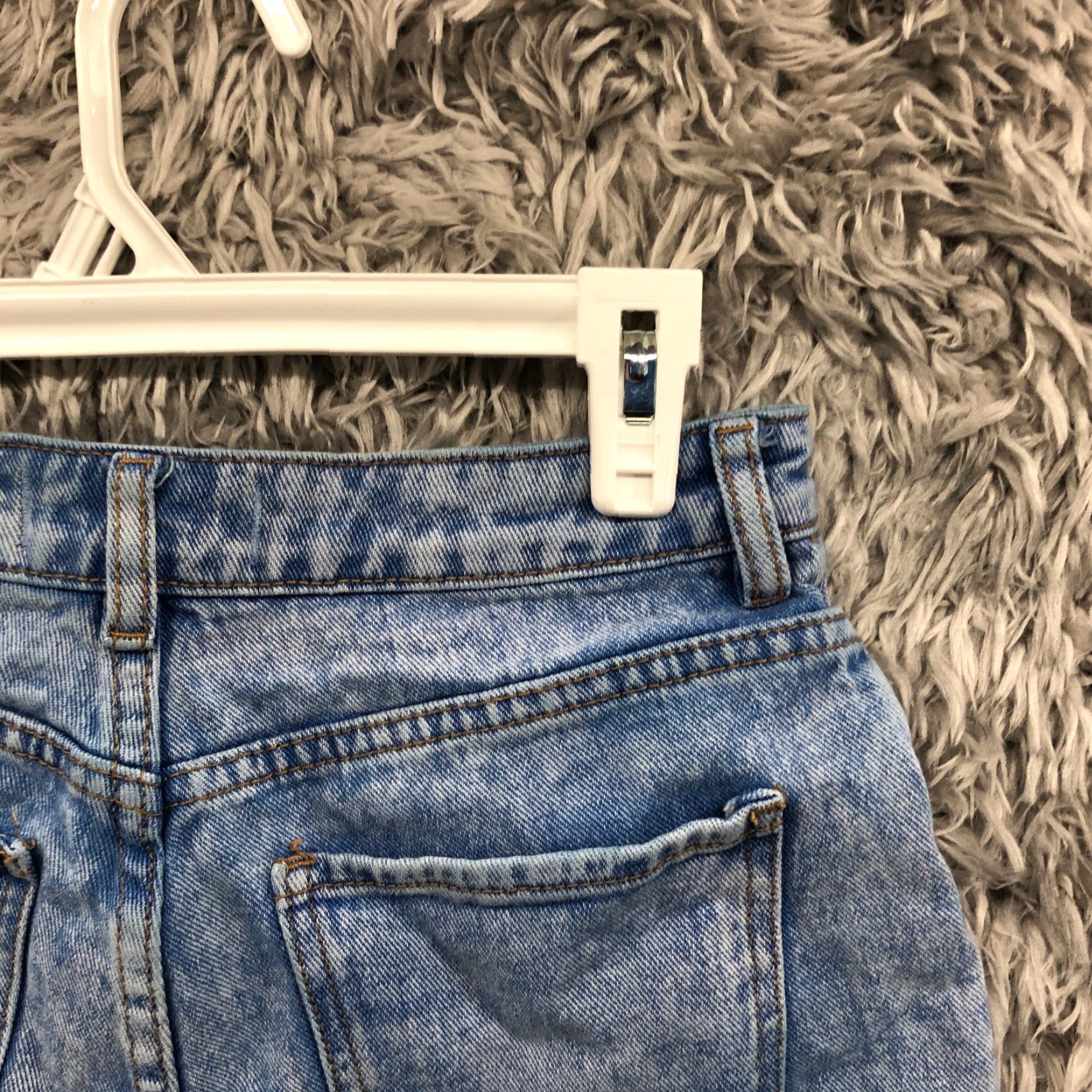 Pacsun PacSun Shorts Womens Size 25 Mid Rise Dark Wash Blue Denim Jean Mom Size 42" / US 20 - 5 Thumbnail