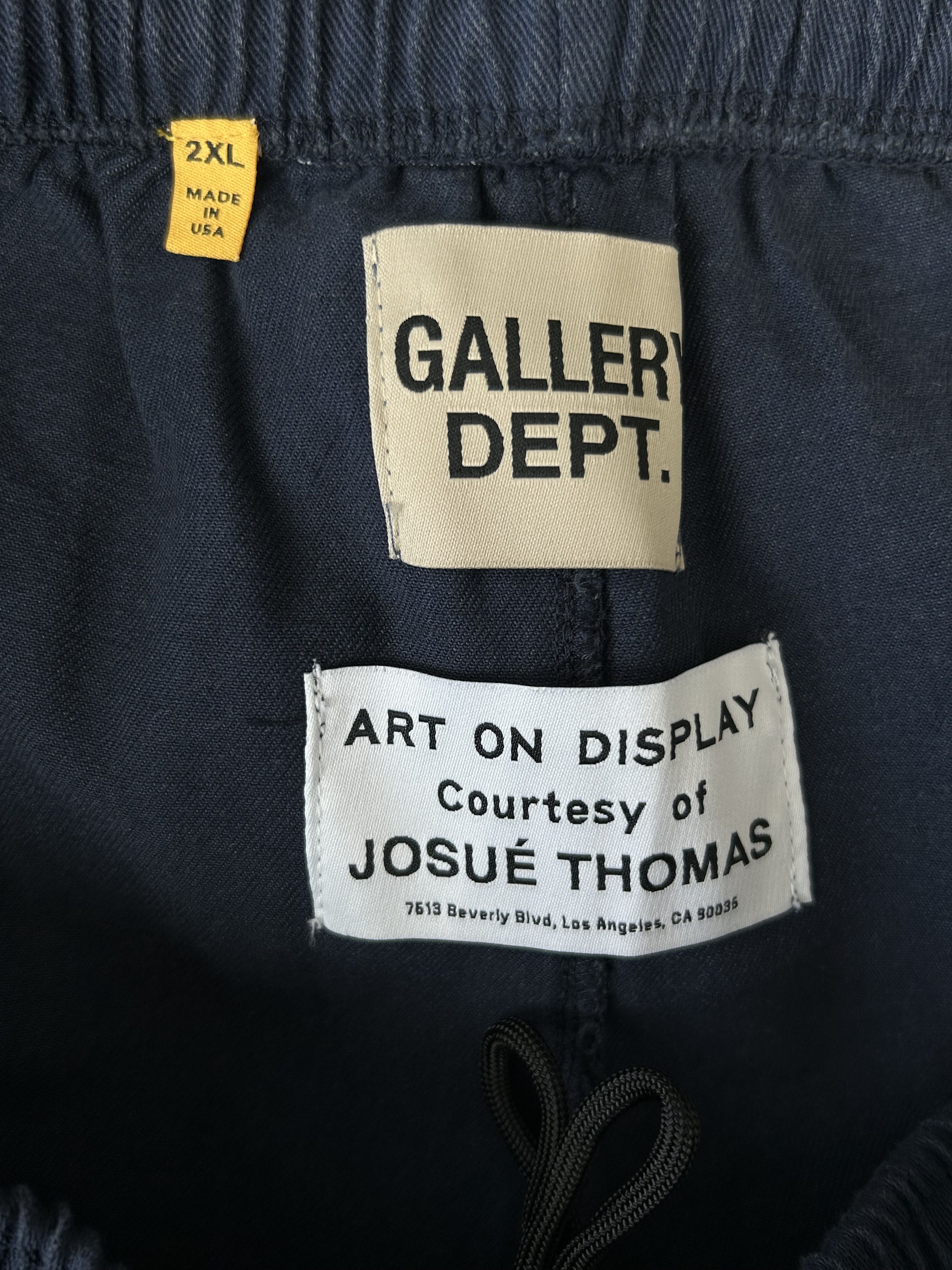 Gallery Dept. Gallery Dept Navy & Yellow Logo Zuma Shorts Size US 38 / EU 54 - 3 Thumbnail