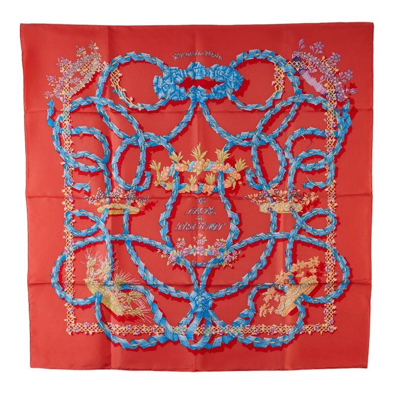 Hermes Hermes LE SACRE DU PRINTEMPS Silk Scarf Canvas Scarf in Great Condition