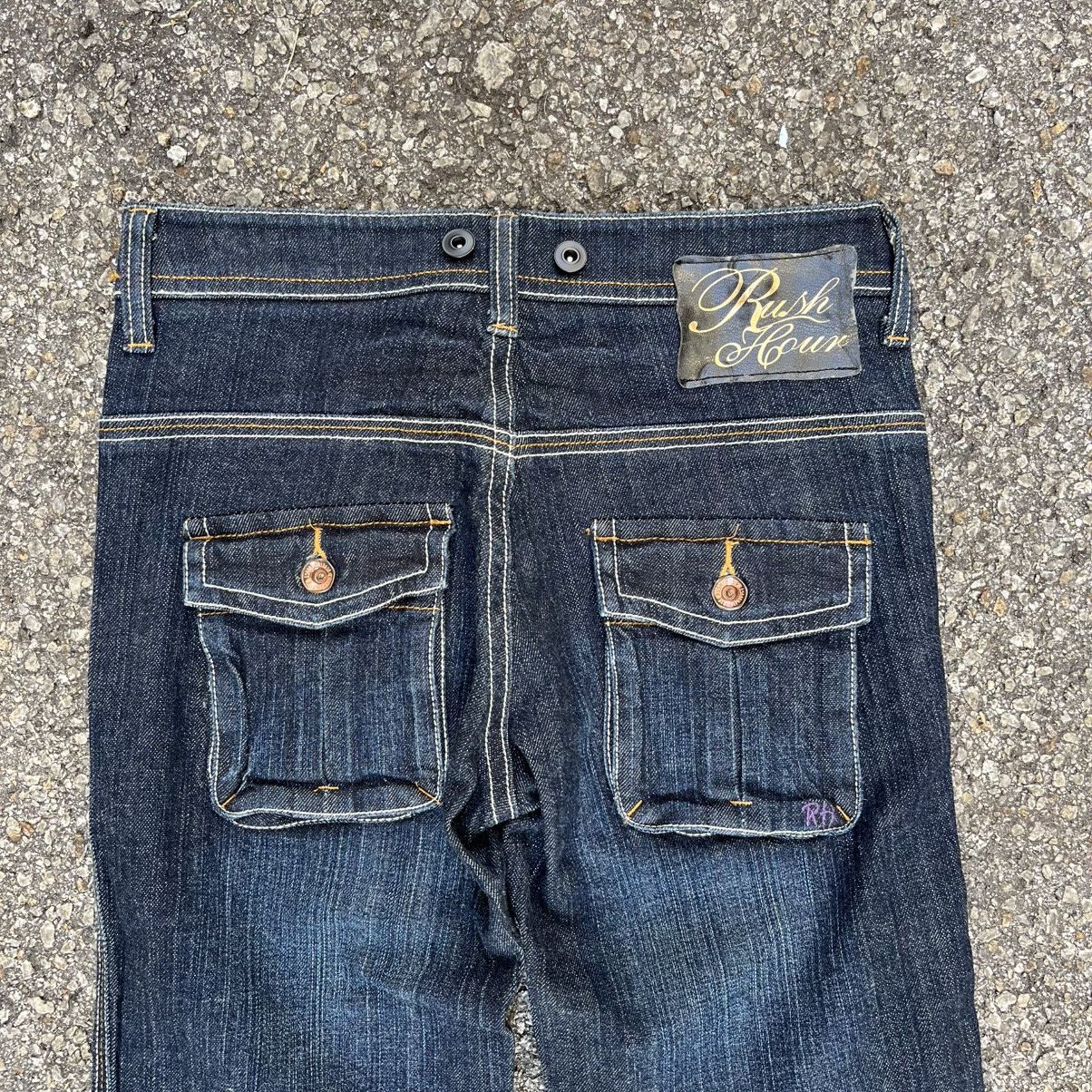 Japanese Brand Flared Japanese Denim Rush Hour Bootcut Pants Size 27" / US 4 / IT 40 - 9 Thumbnail