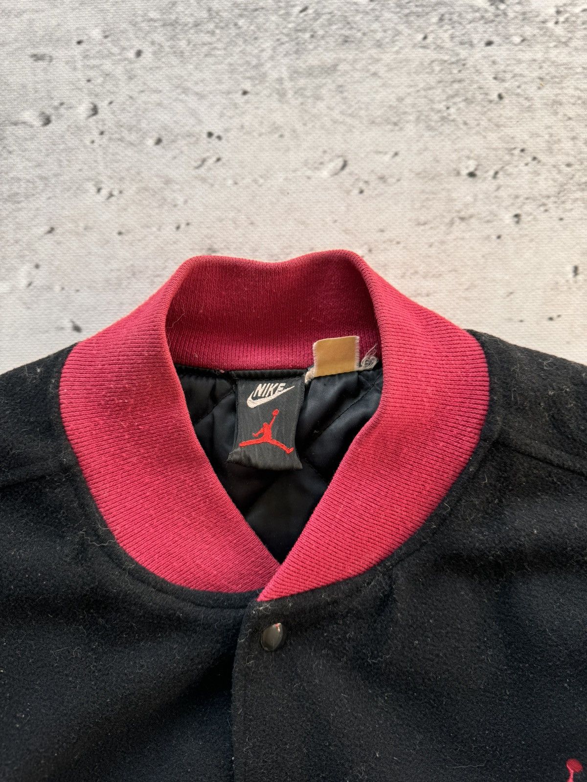 Nike Nike Jordan vintage 90s leather sleeve varsity jacket Size US XL / EU 56 / 4 - 7 Thumbnail