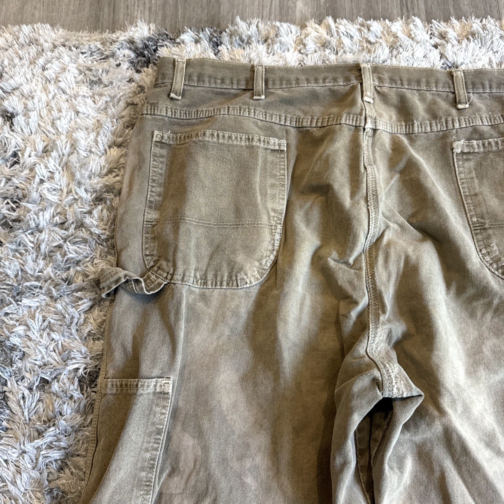 Dickies VINTAGE Dickies Beige Carpenter Workwear THRASHED Jeans Men’s 44x30 90s Y2K Straight Jeans Mens Beige 90s Carpenter Workwear Dickies Jeans Men’s 44x30 Size US 44 / EU 60 - 5 Thumbnail