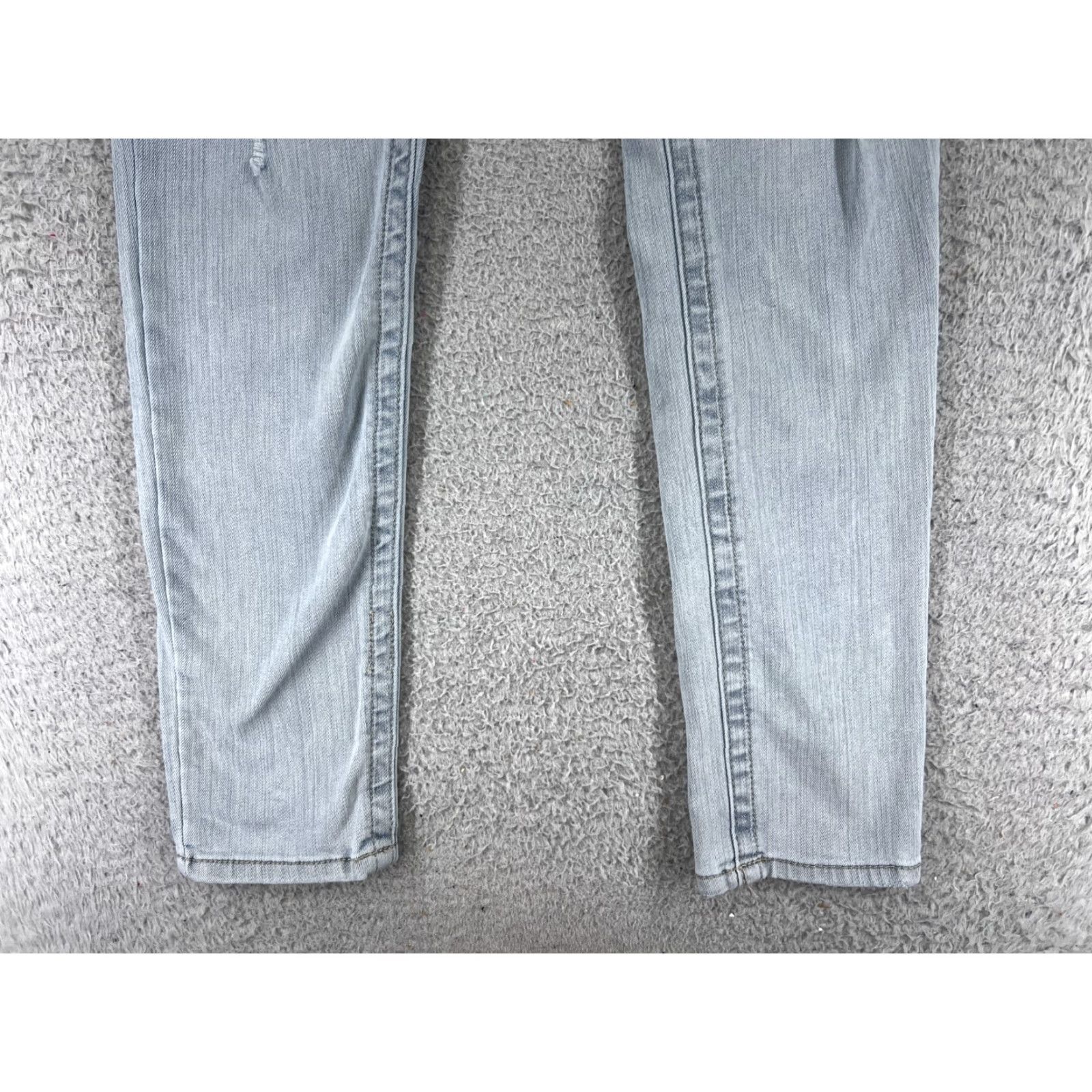 Vintage Seven7 Pants Women 6 Blue Denim Jean Skinny High Rise Distressed 27x29 Size 28" / US 6 / IT 42 - 2 Thumbnail