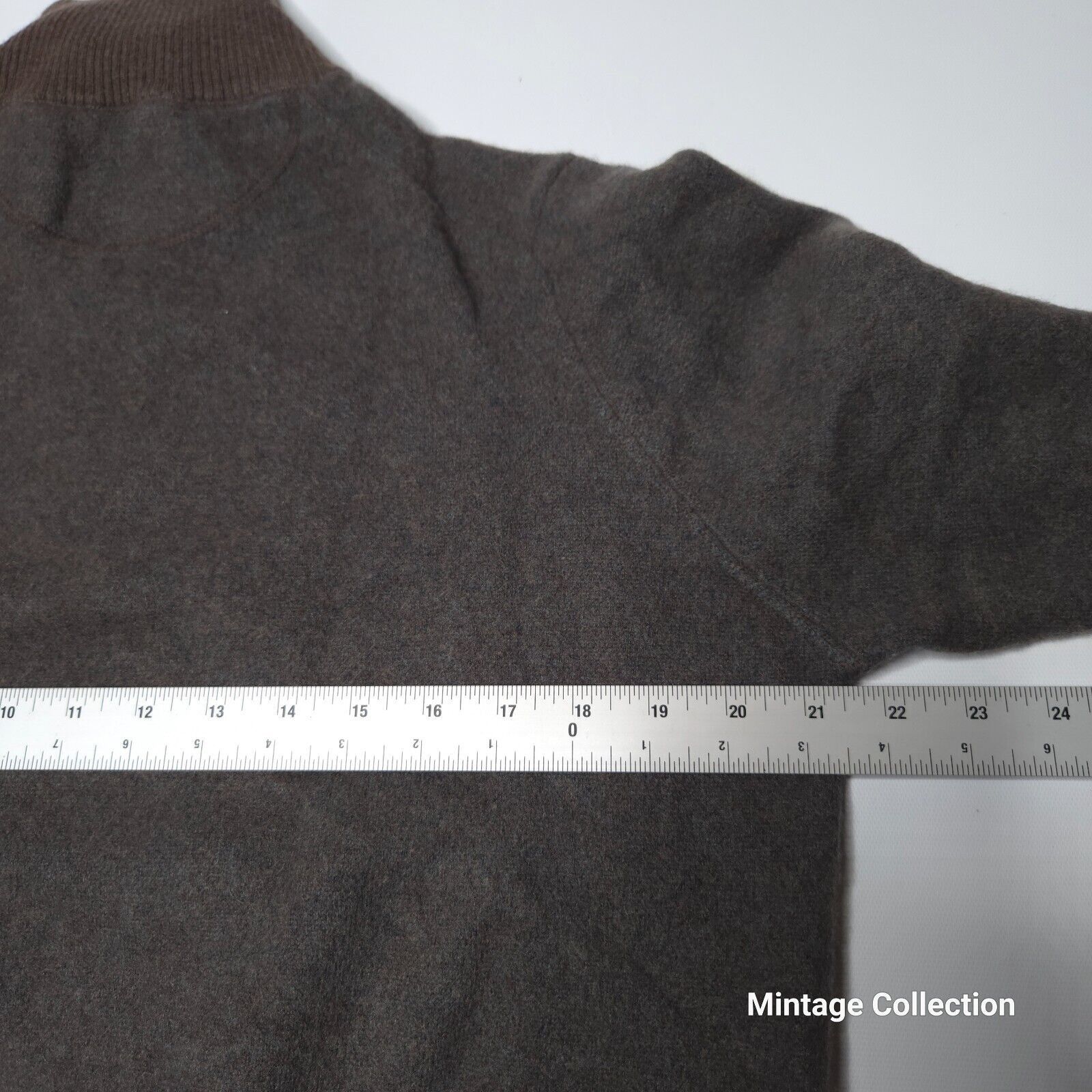 Luciano Barbera LUCIANO BARBERA GRAY 1/4 ZIP ASHMERE SWEATER MADE IN ITALY Size US L / EU 52-54 / 3 - 10 Thumbnail