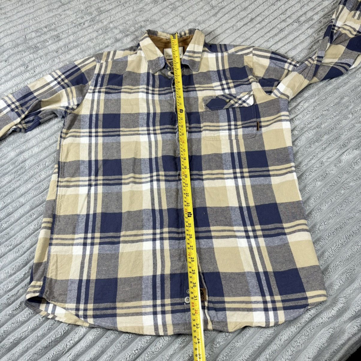 Other Legendary Whitetails Flannel Shirt Men Large Tall Blue Plaid Size US L / EU 52-54 / 3 - 10 Thumbnail