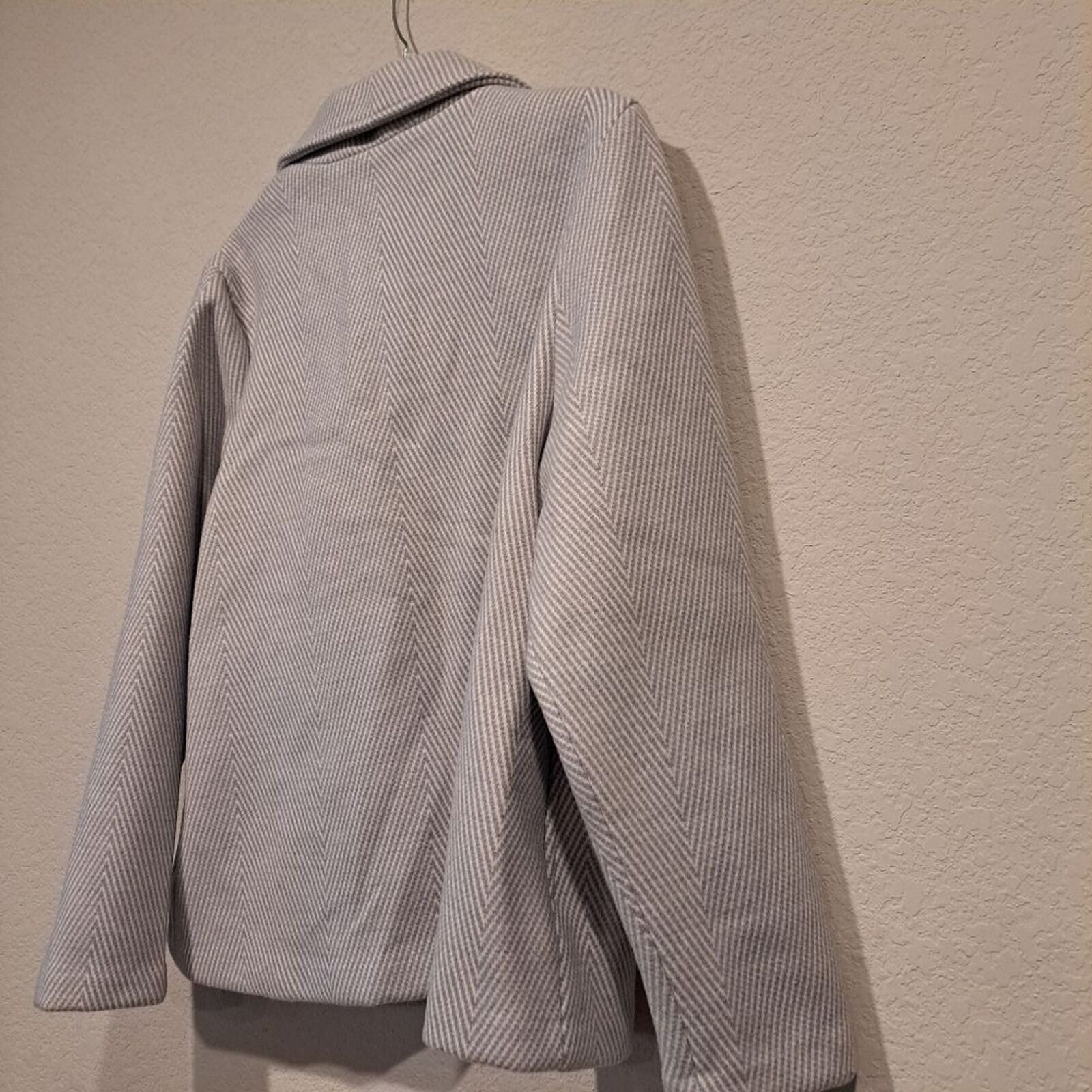 Joie Joie wool blend pea coat jacket collar chevron blue sz XL Size XL / US 12-14 / IT 48-50 - 14 Thumbnail