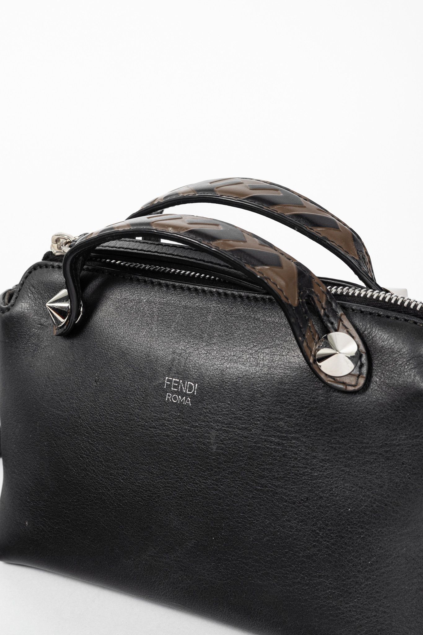 Fendi Fendi By the Way Mini Black Leather Mini Crossbody Size ONE SIZE - 10 Thumbnail
