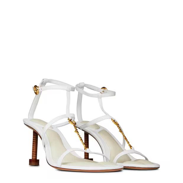 Jacquemus o1g2r1mq1024 Heeled Sandals in White Size US 8 / IT 38 - 3 Thumbnail