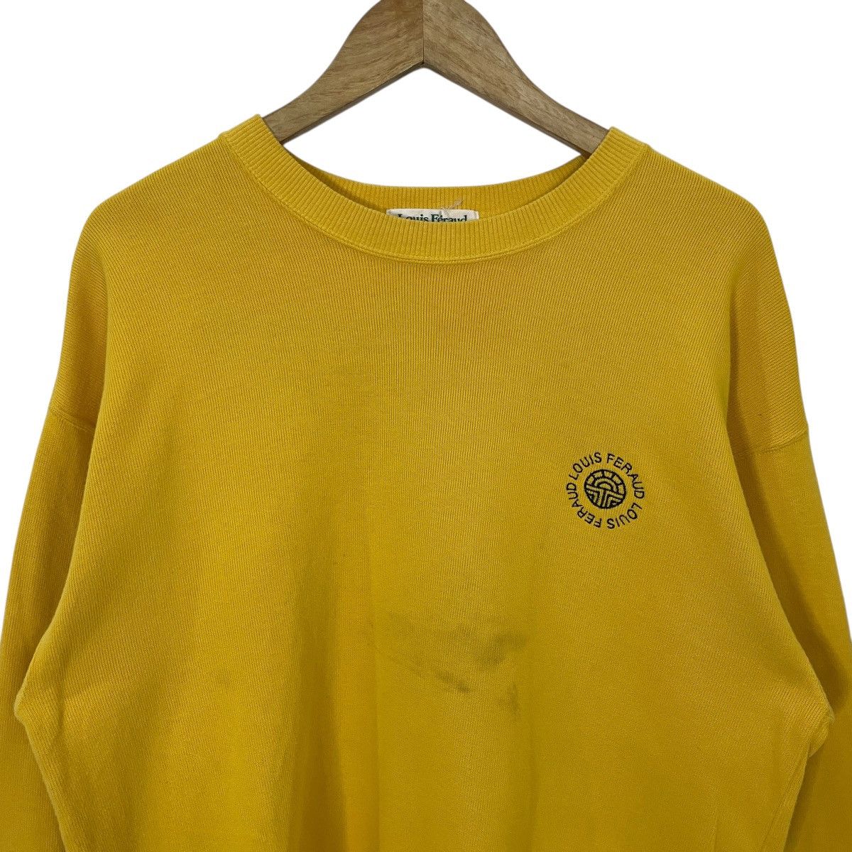 Louis Feraud Vintage Louis Feraud Embroidery Big Logo Sweatshirt Size US M / EU 48-50 / 2 - 8 Thumbnail