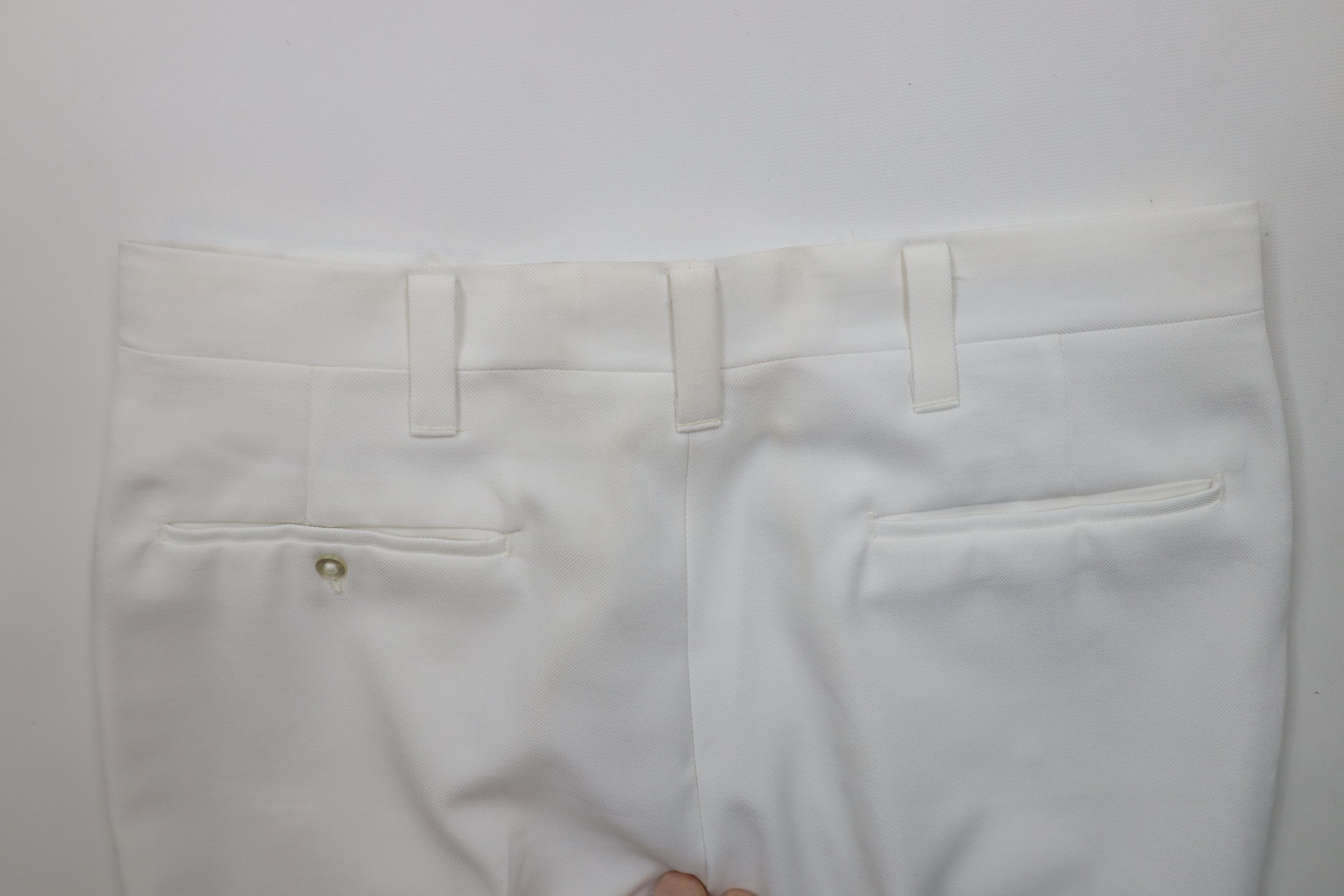 Vintage Vintage 70s Streetwear Flared Wide Leg Chino Pants White USA Size US 32 / EU 48 - 11 Thumbnail