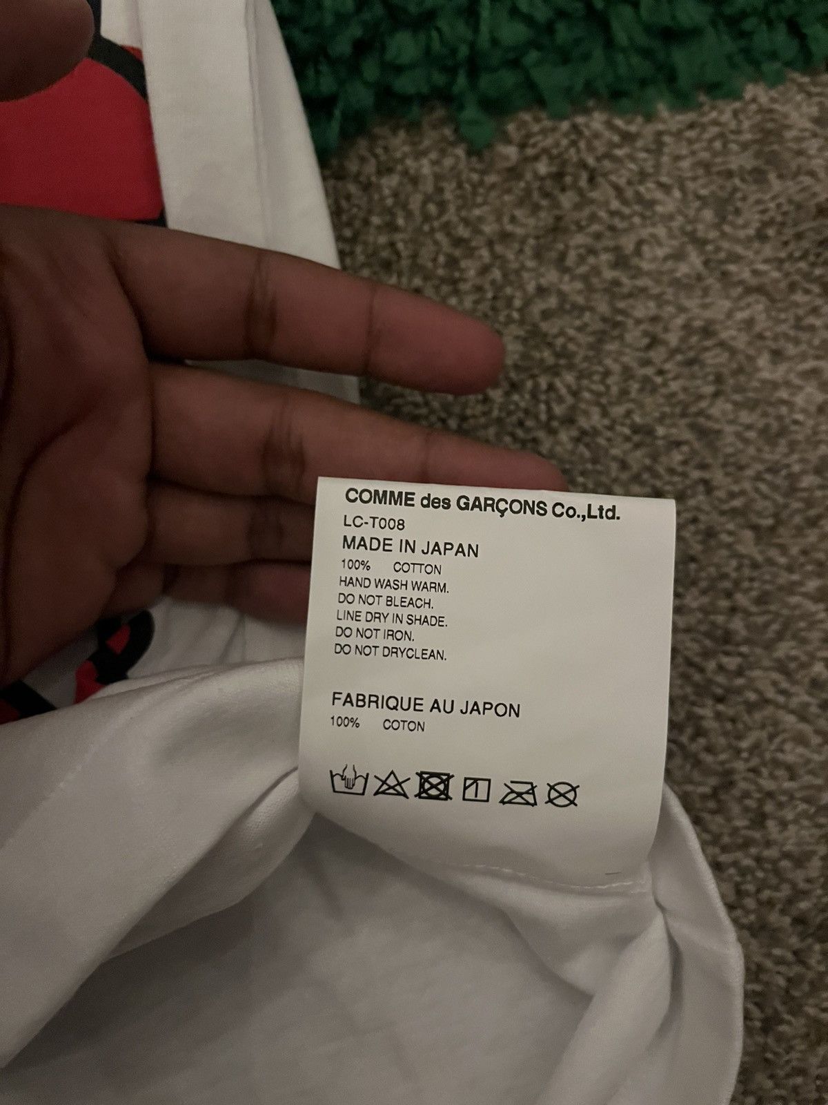 Comme des Garcons Comme Des Garçons 25th Anniversary Parfums T Shirt Small Size US S / EU 44-46 / 1 - 4 Thumbnail