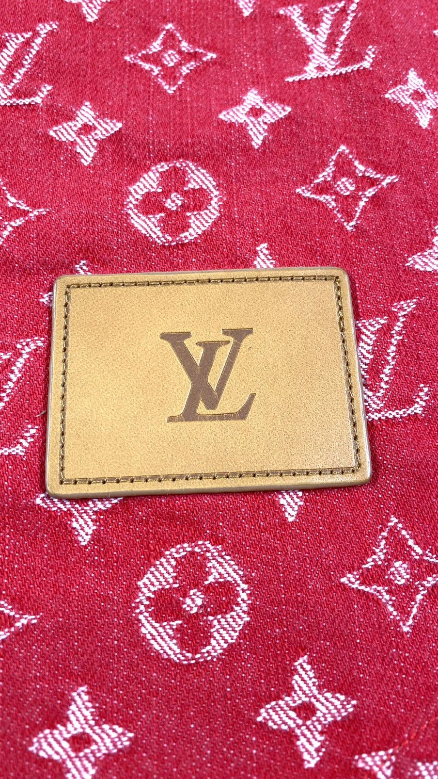 Louis Vuitton × Supreme Louis Vuitton X Supreme S Red baseball Jersey Denim Monogram Size US S / EU 44-46 / 1 - 7 Thumbnail