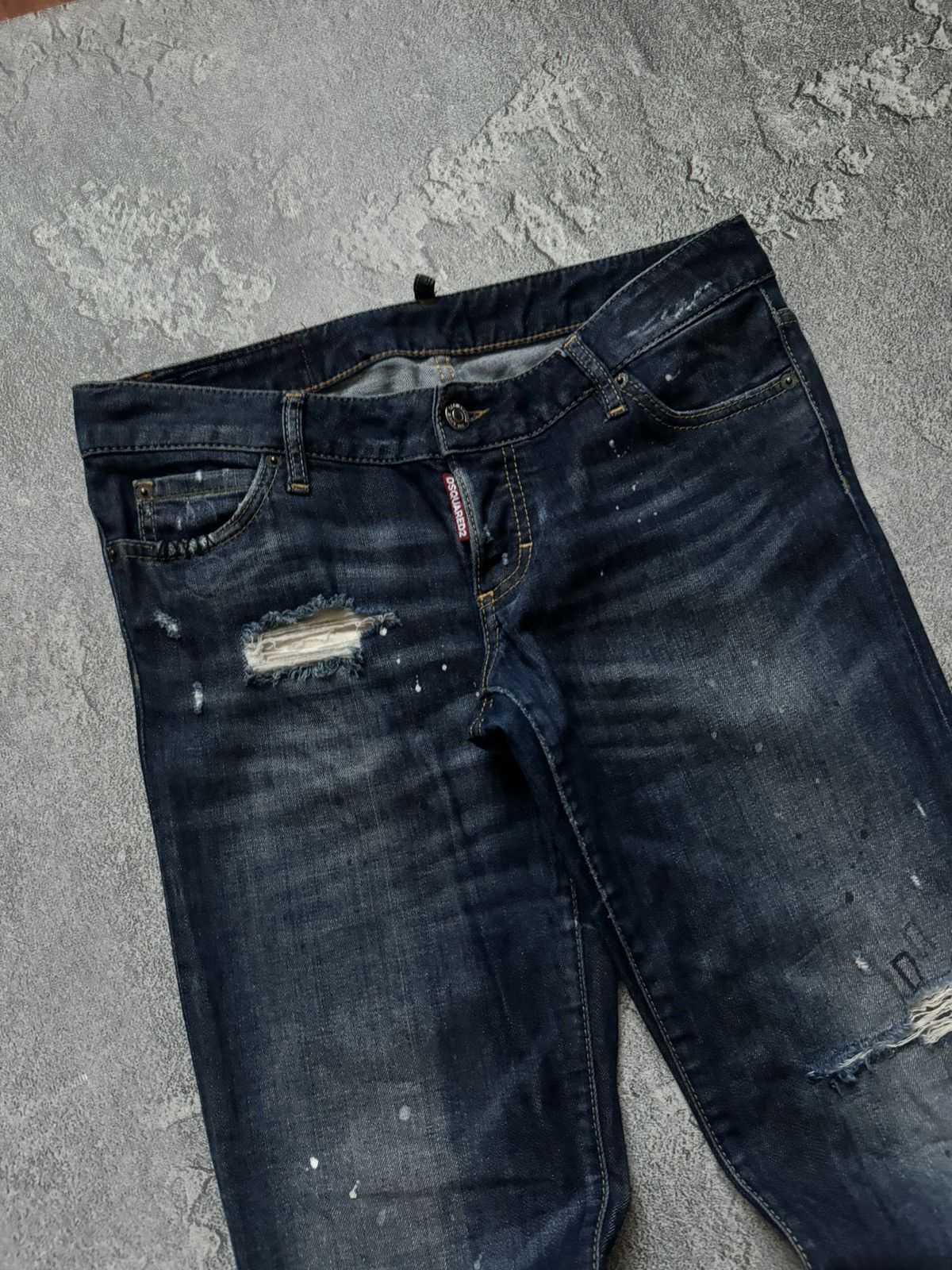 Dsquared2 Dsquared2 44 Wmns distressed denim pant trouser Jean chino Size 30" / US 8 / IT 44 - 3 Thumbnail