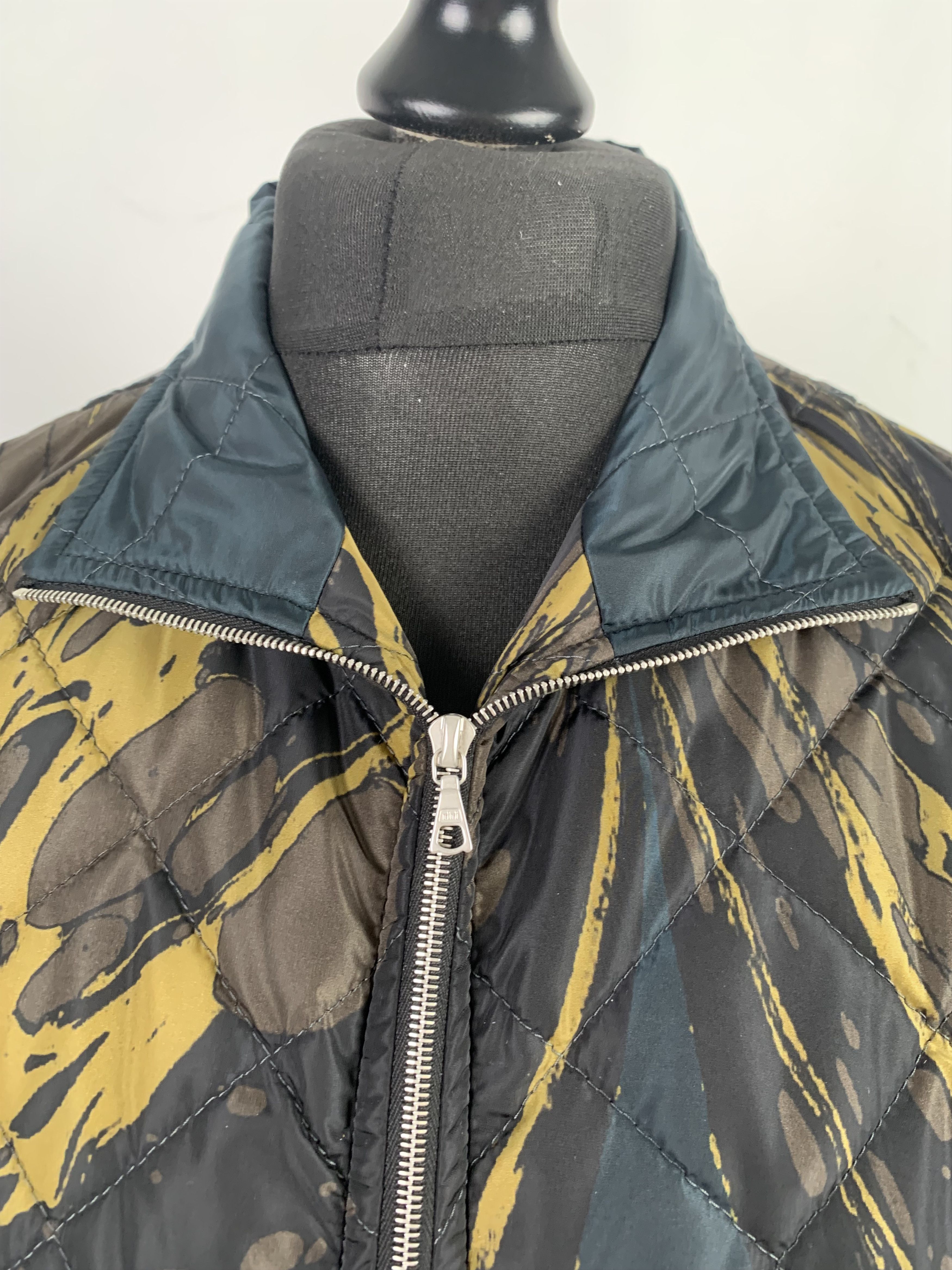 Dries Van Noten Dries Van Noten Marbled Green Light Puffa Jacket Size US L / EU 52-54 / 3 - 6 Thumbnail