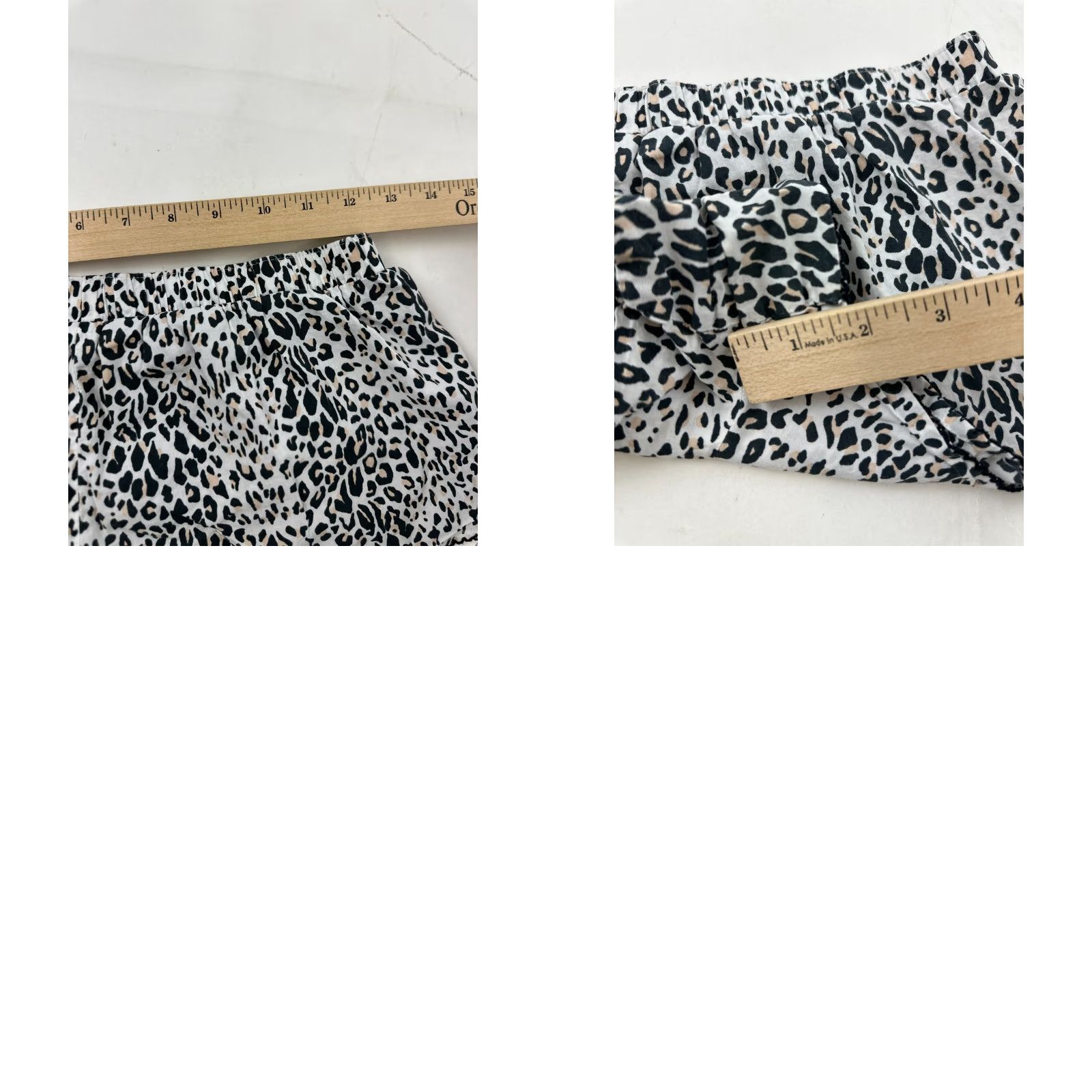 Victoria's Secret Victoria's Secret Shorts Womens XS White Black Sleep Lounge Leopard Print Natural Size 26" / US 2 / IT 38 - 8 Thumbnail
