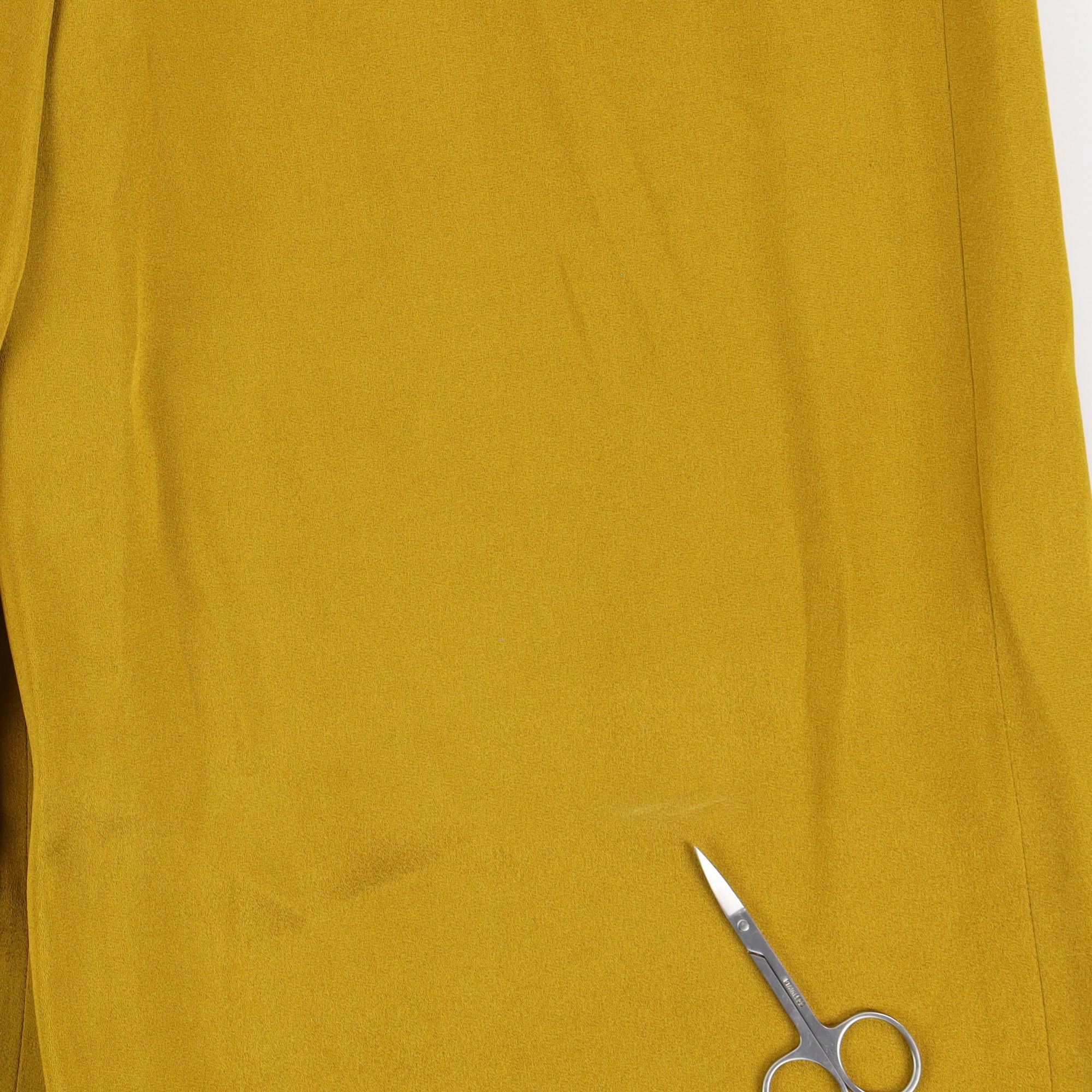 Saint Laurent Paris Yellow Satin Wide-Leg High-Waisted Trousers Size 25" / US 0 / IT 36 - 7 Thumbnail