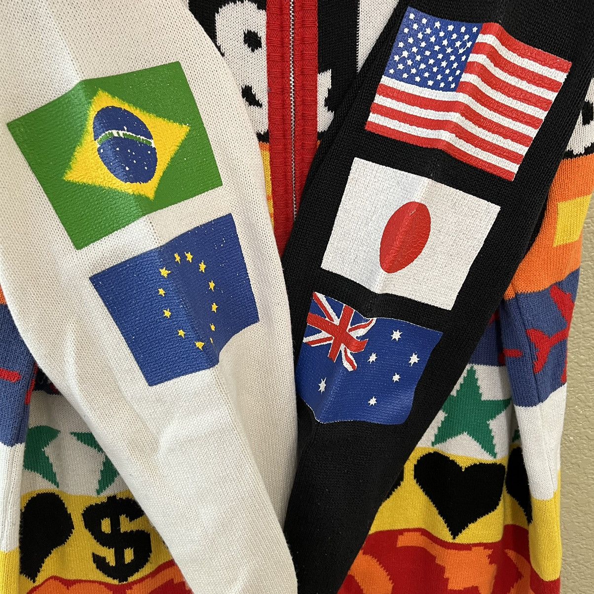 Walter Van Beirendonck W&LT Walter Van Beirendock 90's Logo Knit Zip Sweater Size US L / EU 52-54 / 3 - 4 Thumbnail