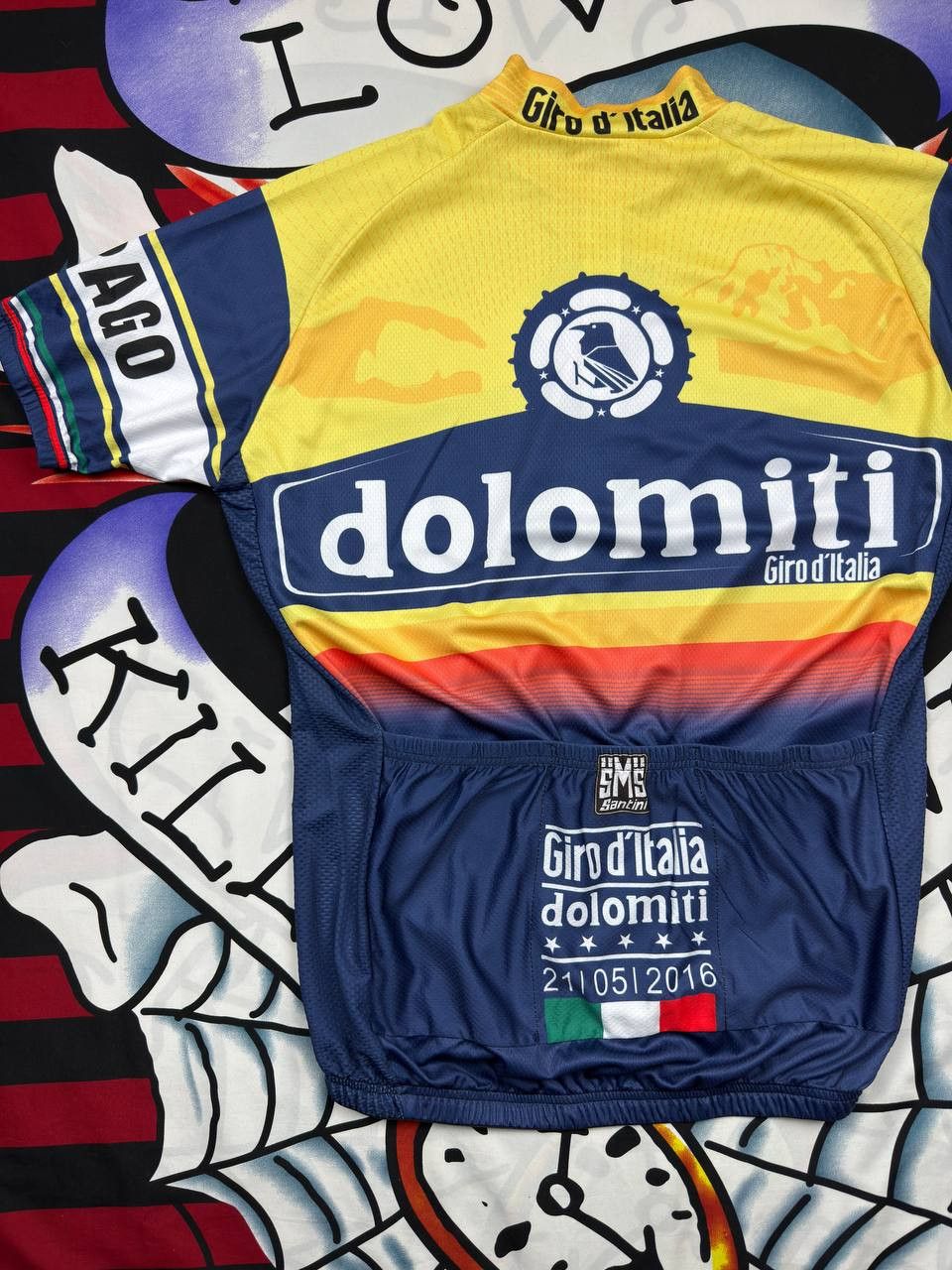 Other Santini men’s Italy giro d’italia cycling jersey shirt Size US XXL / EU 58 / 5 - 8 Thumbnail