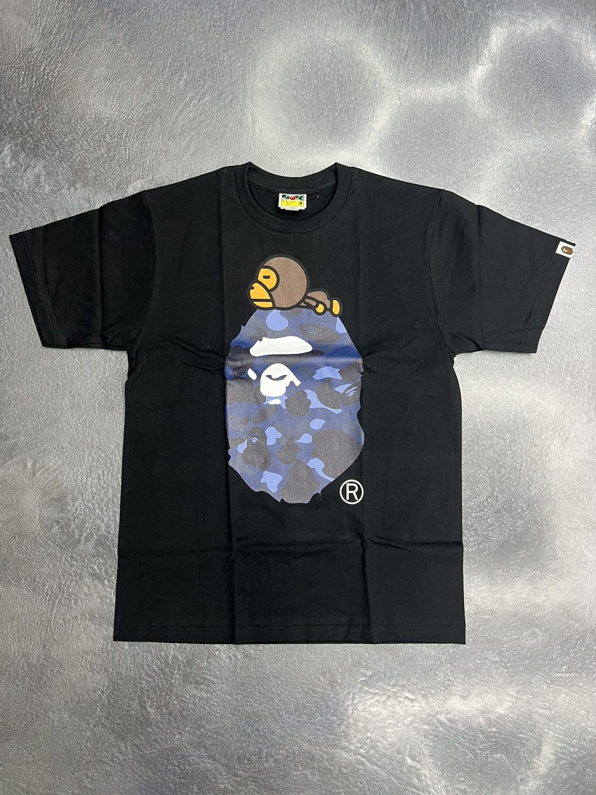 Bape Color Camo Milo on Big Ape T-Shirt