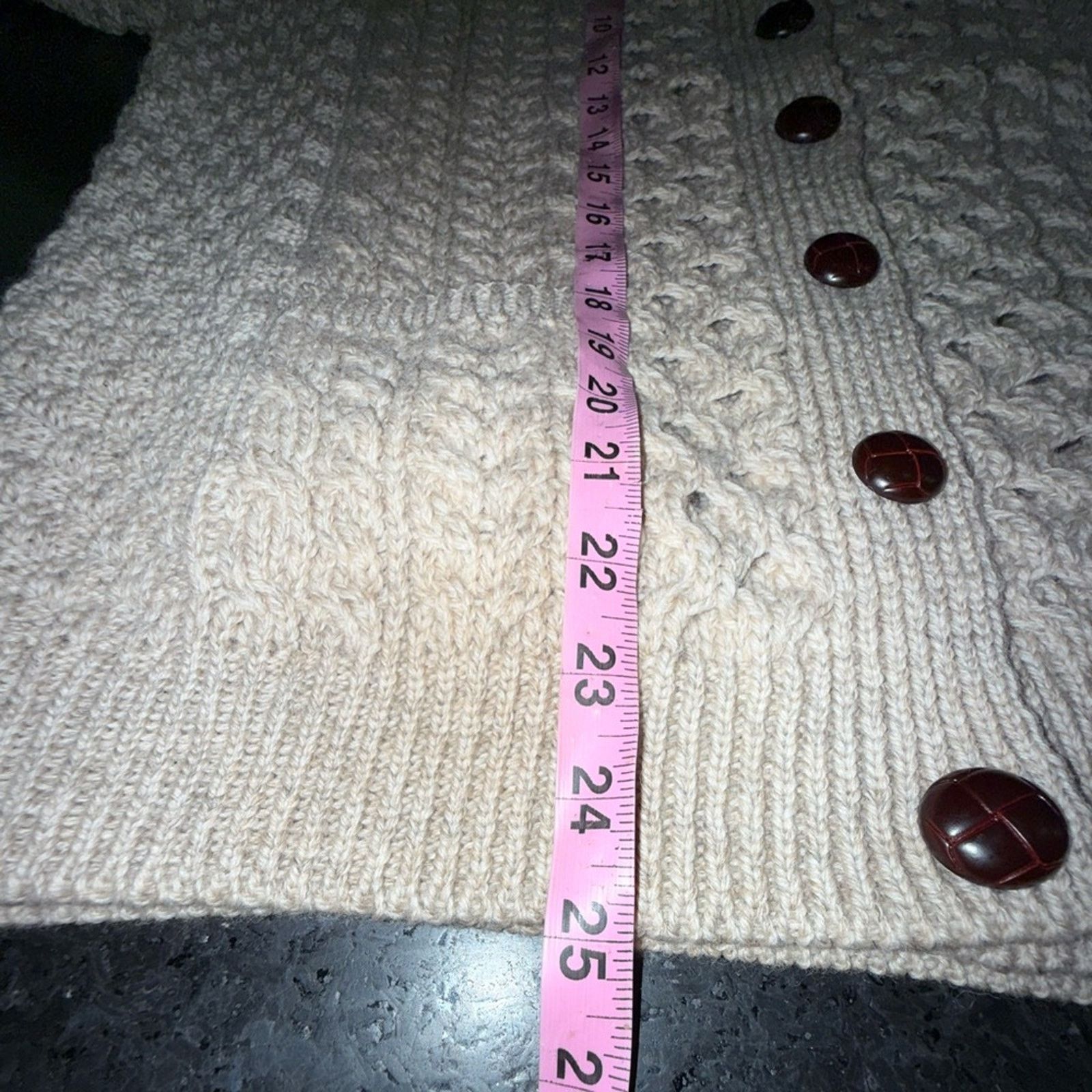 Other BLARNEY 100% MERINO IRISH WOOL IVORY BEIGE CABLE KNIT SZ MED Size M / US 6-8 / IT 42-44 - 10 Thumbnail