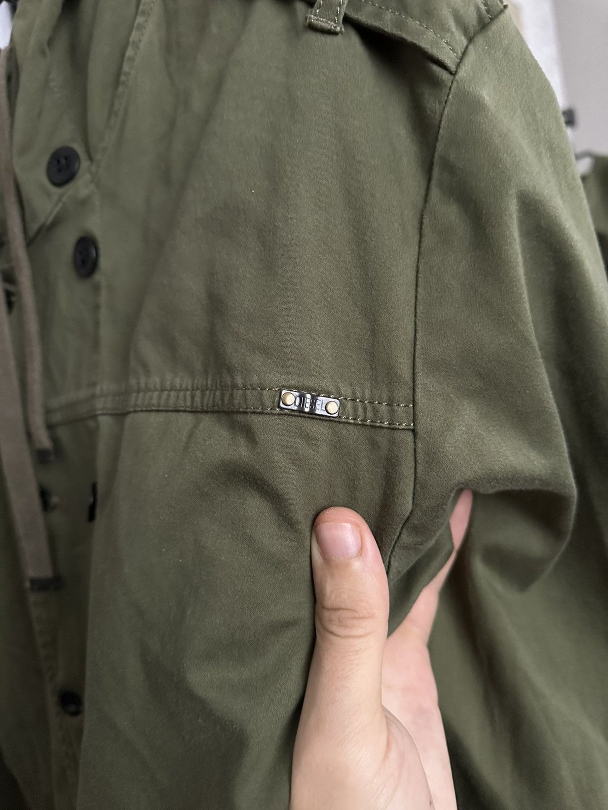 Diesel Diesel Double Coat Canvas Military Jacket Size US XXL / EU 58 / 5 - 8 Thumbnail