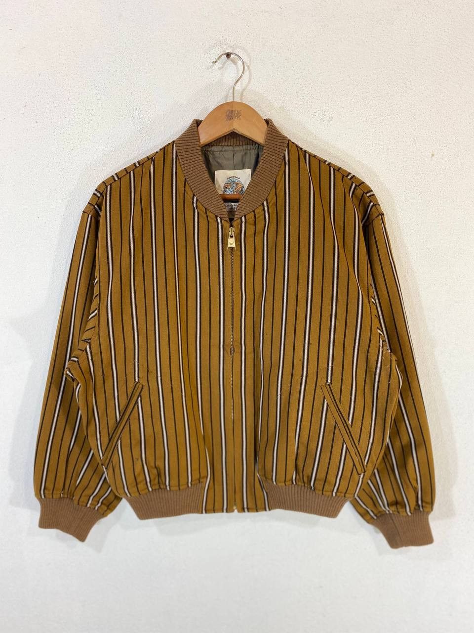 image of Avant Garde x Dunlop Vintage Dunlop Maxfli By Junko Shimada Jacket Nice Desiign in Gold (Size Large