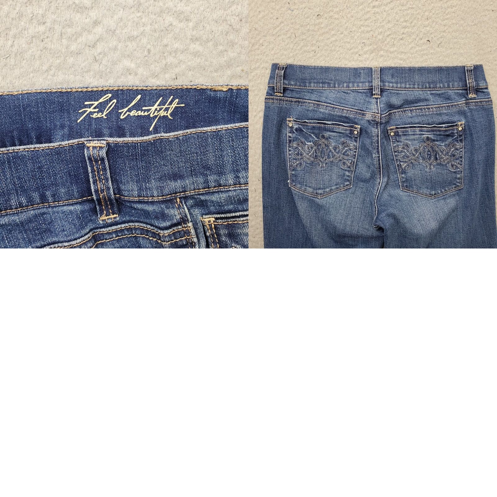 White House Black Market White House Black Market Jeans Womens 2R Blue Denim Slim Ankle Leg Grunge Size 26" / US 2 / IT 38 - 8 Thumbnail