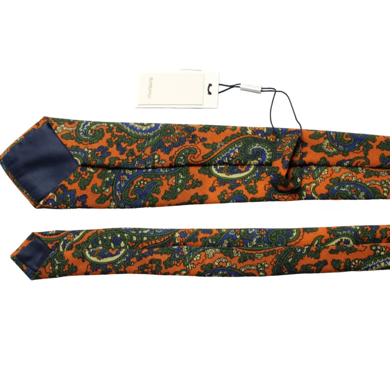 Suitsupply New title: Mens Tie - Suitsupply 155 X 8 CM Wool Paisley Pointed Tied Multicoloured - 100% Authentic Size ONE SIZE - 4 Thumbnail