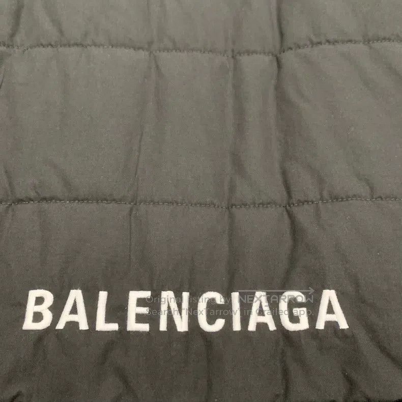 Balenciaga Balenciaga Black Cotton Jacket with Back Logo Size US L / EU 52-54 / 3 - 7 Thumbnail