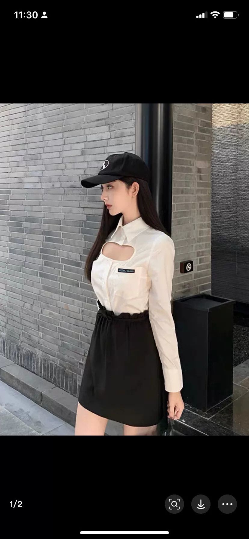 Prada Prada Runway Chest Cutout Shirt Size S / US 4 / IT 40 - 1 Thumbnail
