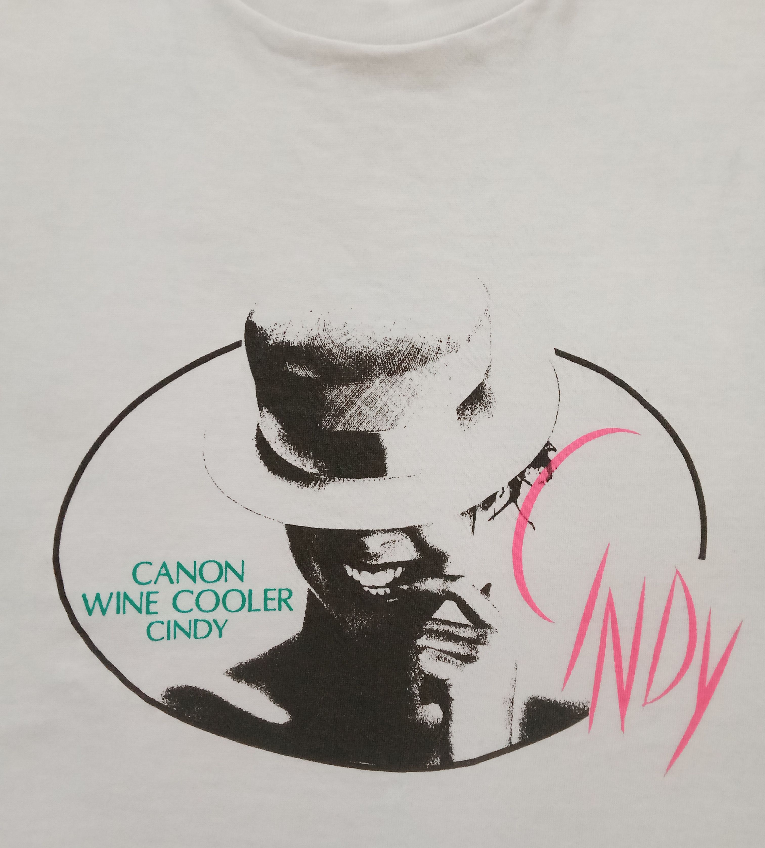 Vintage Vintage Canon Wine Cooler Cindy Rare T Shirt Size XS / US 0-2 / IT 36-38 - 1 Thumbnail