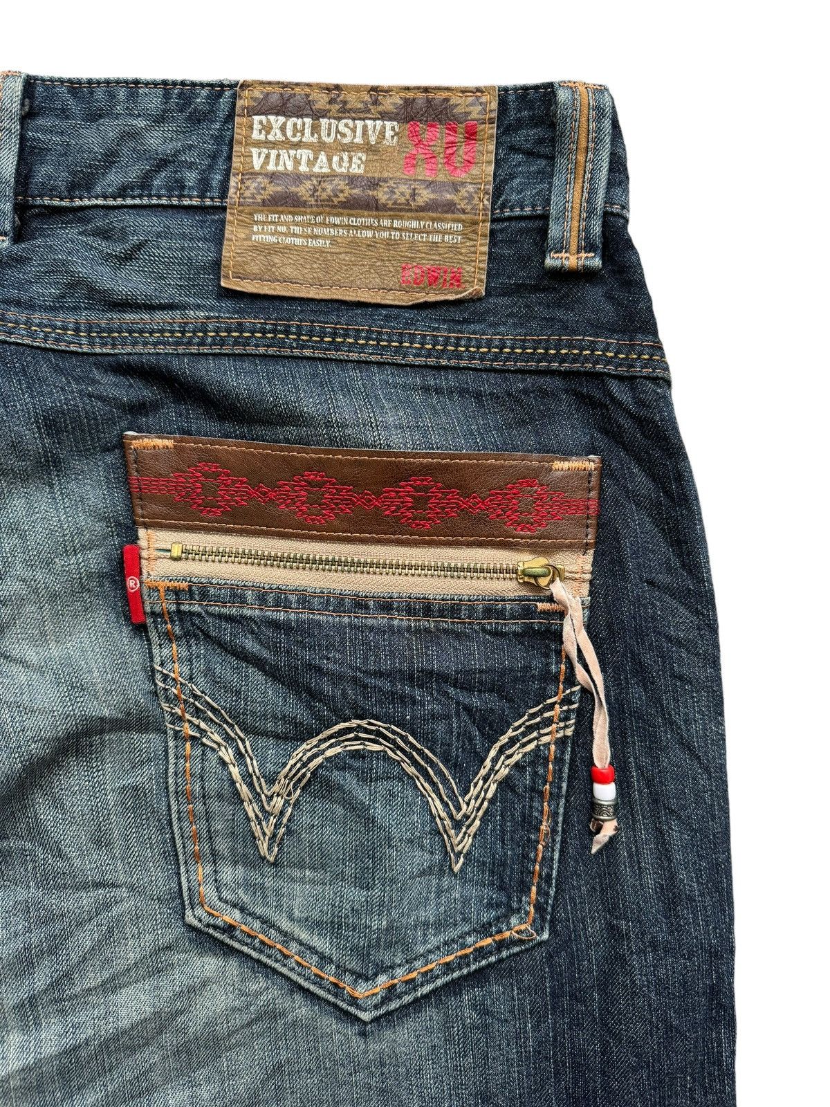 Edwin VINTAGE EDWIN EXCLUSIVE XV NAVAJO POCKET BAGGY JEANS Size US 36 / EU 52 - 9 Thumbnail