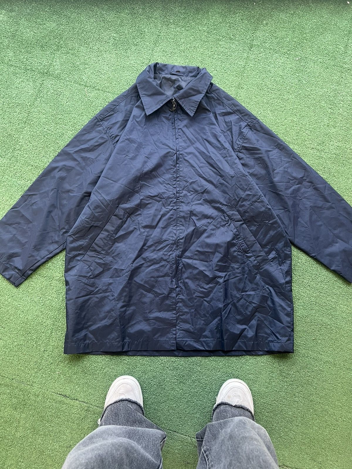 Fendi × Vintage Vintage Fendi Nylon Long Jacket Coat Size US M / EU 48-50 / 2 - 1 Thumbnail